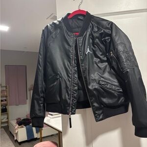 Jordan Black Jacket with White Jumpman Tag